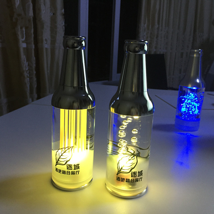充电透明发光酒吧台灯可印LOGO