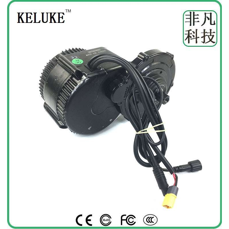 自行车改装电动助力套件八方中置电机BBS01 48V350C965黑白竖屏