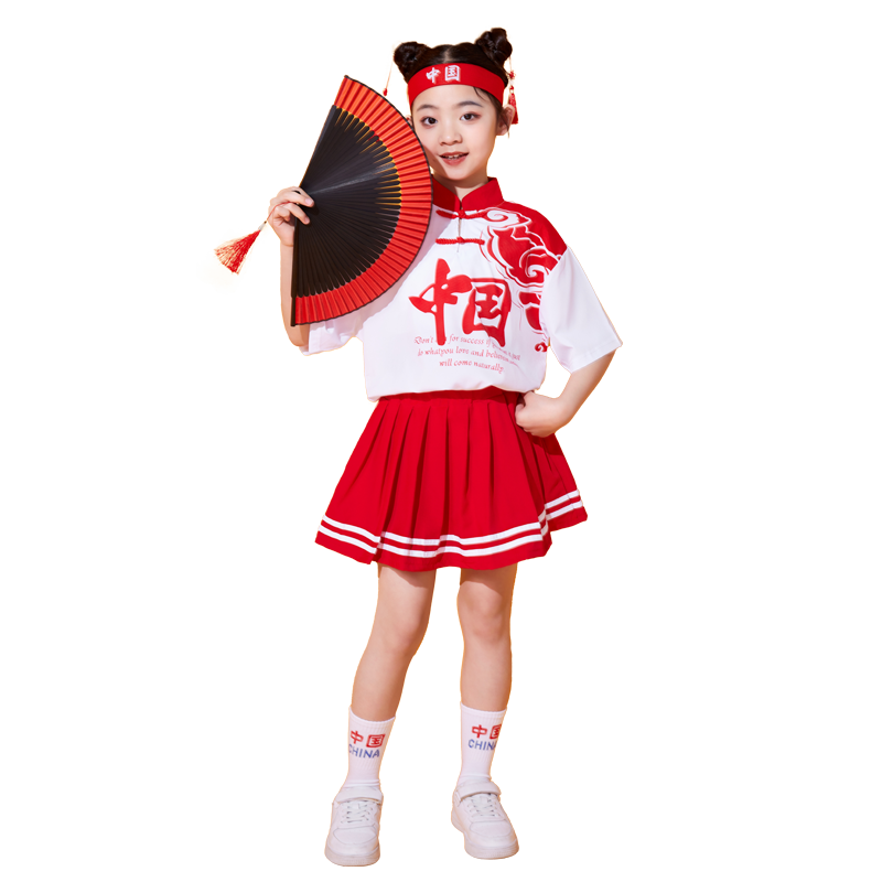 儿童啦啦队衣服运动会服装啦啦操