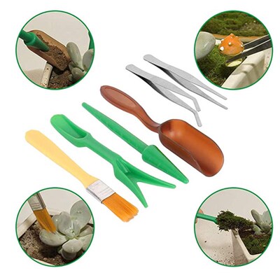 现货7pcs Mii Gardeig Plater Kit with Twes Brush Succule