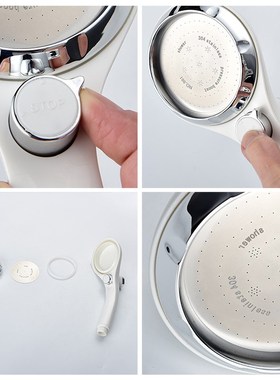 Handheld Shower Head ABS Booster Shower Head Set On/Off Swit