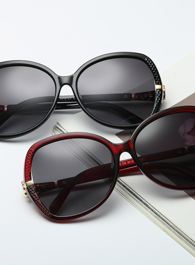 太阳镜女时尚防紫外线抗UV偏光开车挡风装饰优雅2018新款经典简约