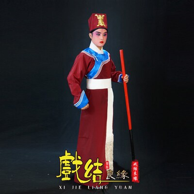 宋代戏曲古装衙役服装捕快捕头公差解差官差表演出道具帽素剑衣