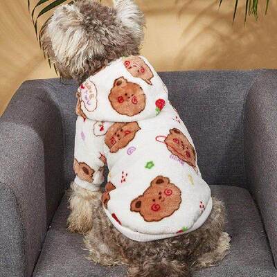 极速Pet Outfit Pet Winter Warm Ultra-thick Pullover Puppy
