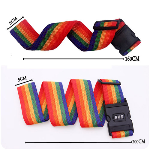 极速Travel suitcase safety rope Luggage Strap Adjustable Pas