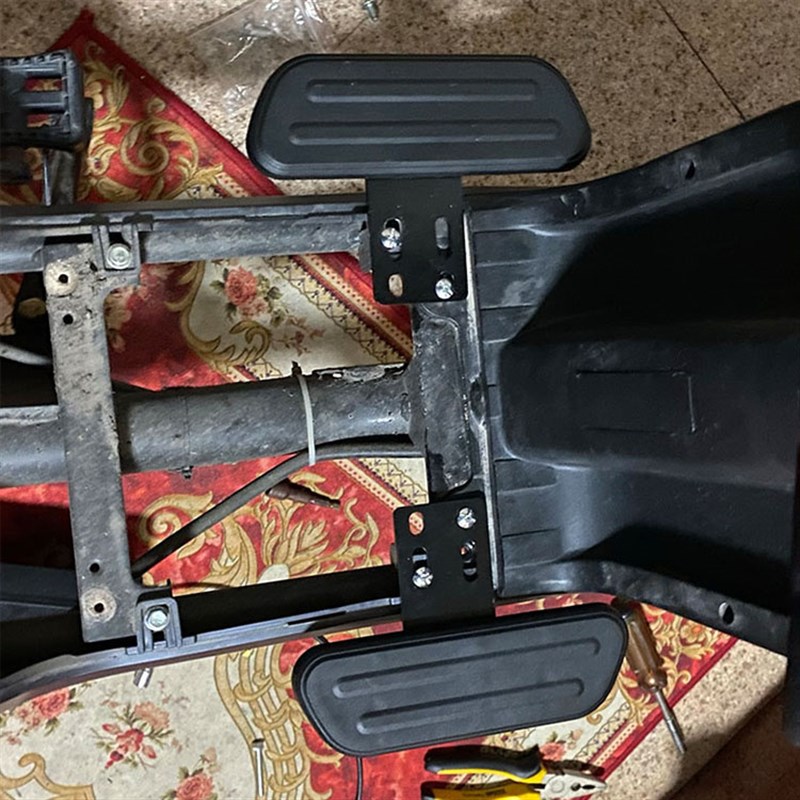 适用深远009中置脚踏007电动车改装配件外卖车前脚踏脚蹬踩脚放脚