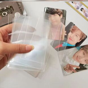极速50pcs Card Korea Acid Sleeves Free Clear HARD Inch CPP