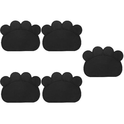 好货5pcs Pet Bowl Mat Cat Eating Mat Reusable Cat Bowl Cushi