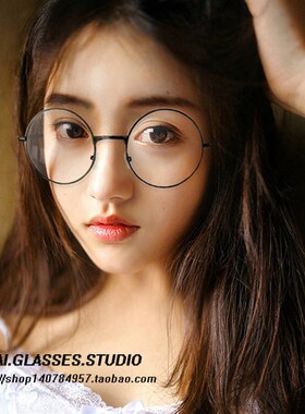 好货网红款姐妹团拍照道具超火墨镜圆形复古结婚眼镜女偏光太子镜