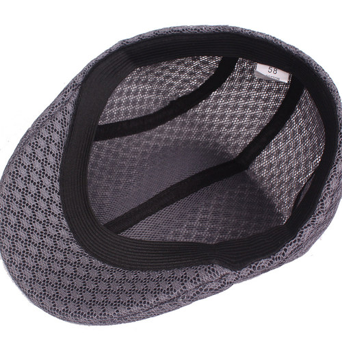 好货2021 New Fashion Casual Summer Berets Caps For Men Mesh