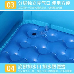 极速适充气游泳池大人超深用水移动式 庭院 阳台高里小儿冲气充气式