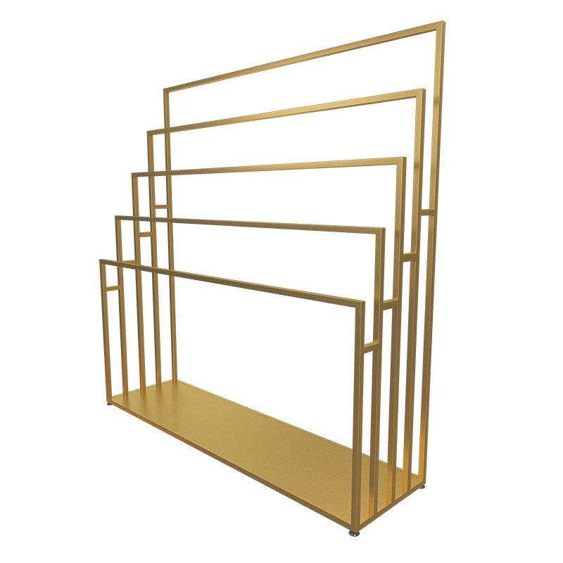 围巾展示架简约落地式挂裤子货架梯形毛巾浴巾架子中岛丝巾陈列架