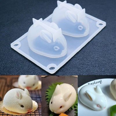 3D Easter Bunny Mold High Flexible Silicone Mousse Dessert