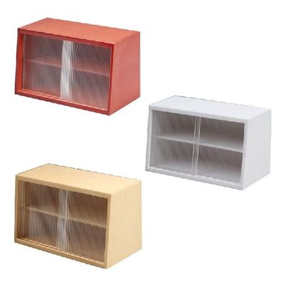 1/12 Model Display Cabinet Simulation Wooden Dish Cupboard