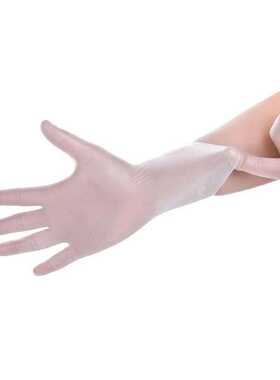 奚格格一次性乳胶手套加大码耐磨加厚靖晴高弹力tpe弹性pve溪格格