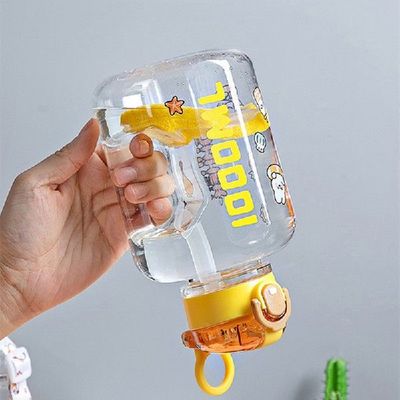 Plastic Water Cups Gradient Color Large Capacity Water