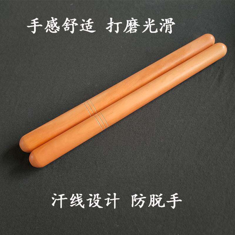 大鼓鼓棒敲打牛皮锤线红木质结实木一对中国传统秧歌表演鼓槌鼓锤