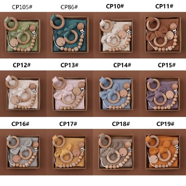 Pack of 3 Baby Appease Suit Pacifier Chain Clip Saliva