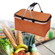 Collapsible Market Basket Foldable Shopping Basket Cooler In