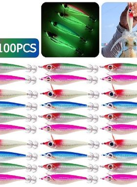 10-100Pcs Squid Jig Hook Bait 10cm 10g Cuttlefish Bait