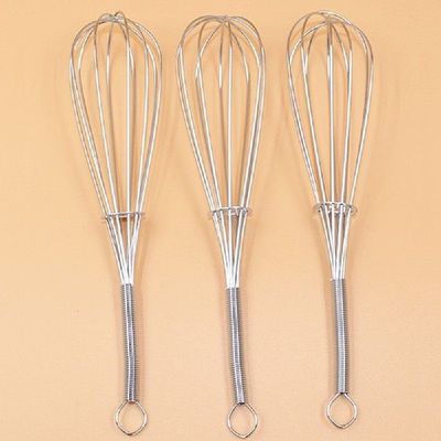 Manual Egg Beater Stainless Steel Silicone Balloon Whisk