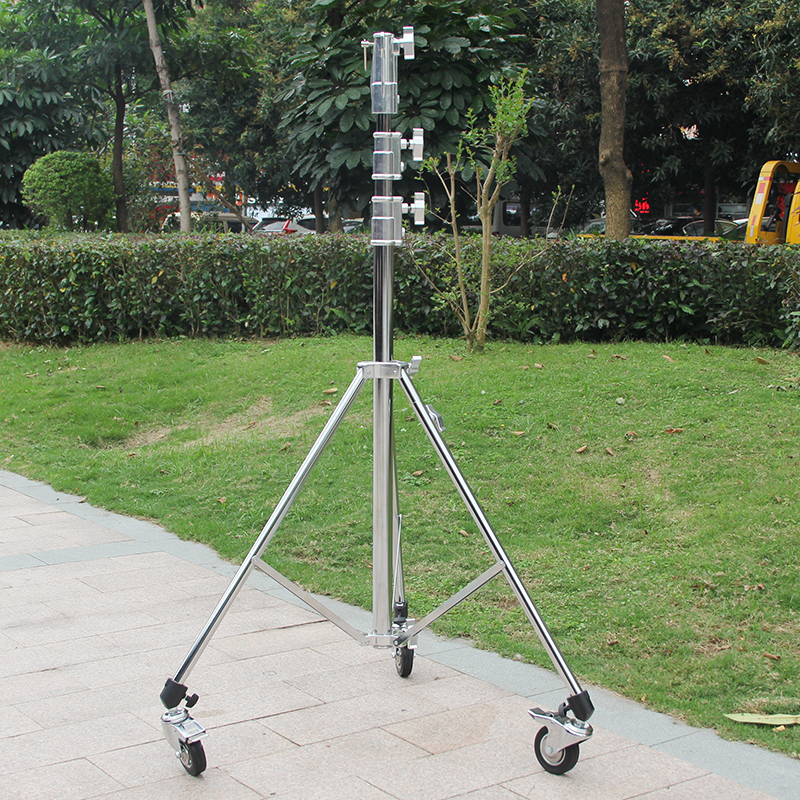 PDL 摄影MF-6804 25mm灯架轮三脚架地轮带刹车摄影灯架三脚架脚轮