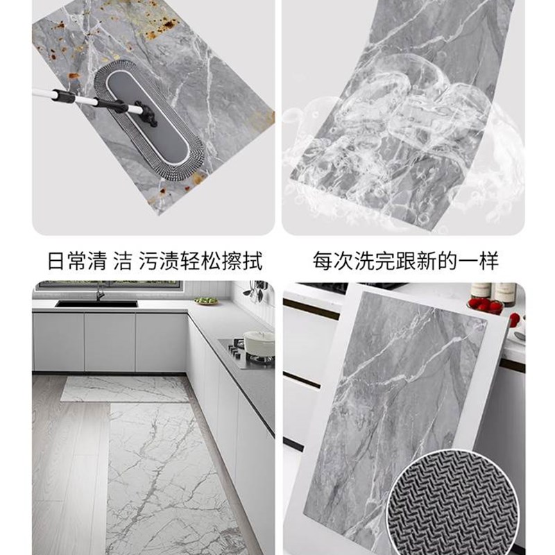 矽藻泥厨房地垫防滑防油可擦免洗吸水凉垫门口耐脏脚垫防水家用整