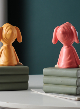 客厅书房书架书柜书桌创意儿童房摆件现代家居装饰品摆设女孩礼物