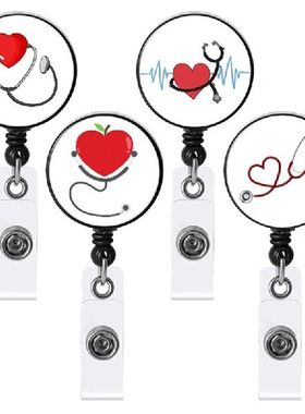1PCS Nurse Id NCard Holder Retractable Badge Holder Badge