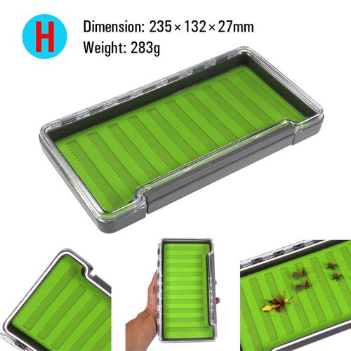 好货ICERIO Fly Fishing Tackle Box Waterproof Double Side Bai