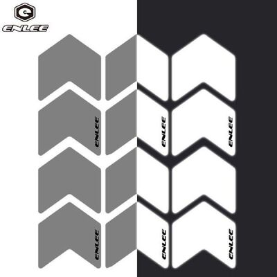 极速ENLEE 12pcs Bike Stickers Wheel Decals Reflective