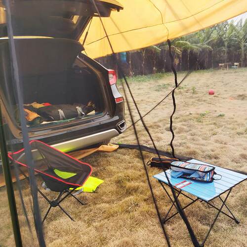 极速Car Rear Extension Sunshade Tent Vehicle Trunk Side Awni