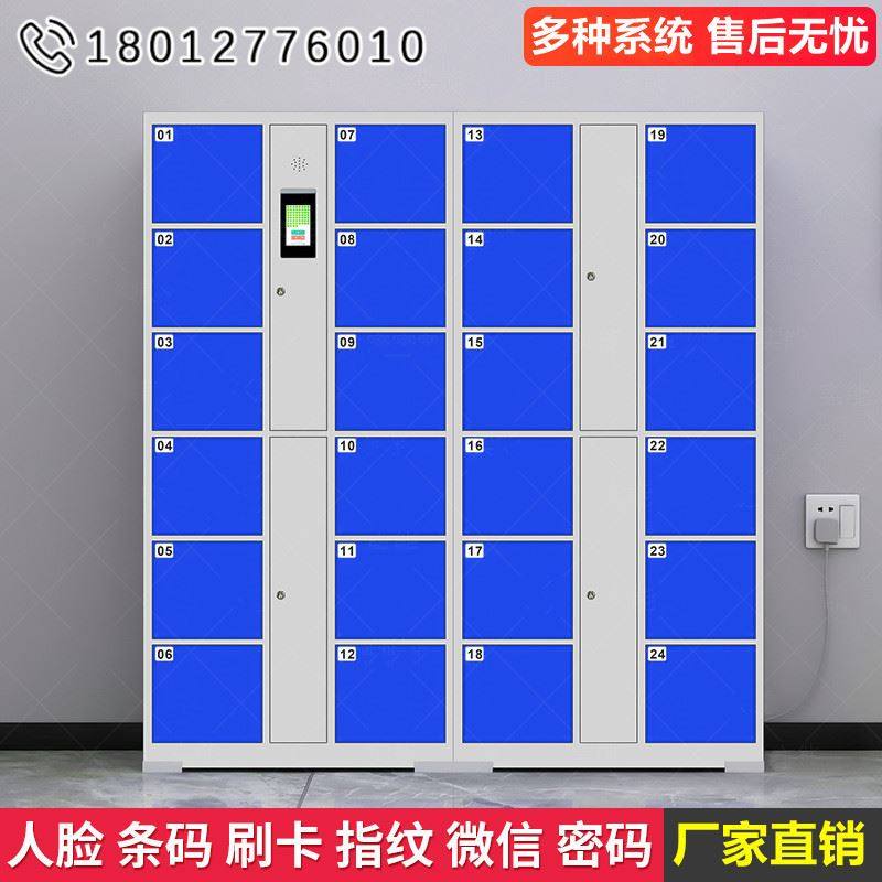 超市寄存柜电子置物柜人脸识别条码指纹刷卡二维码商场智能收纳柜