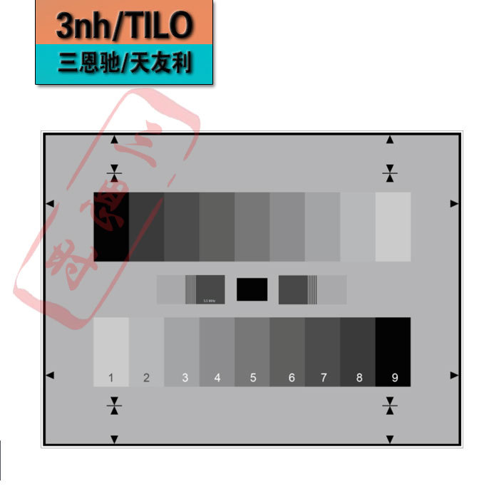 ESSER爱莎测试图卡BBC64测试卡灰阶卡双条九级灰阶卡chart定制图
