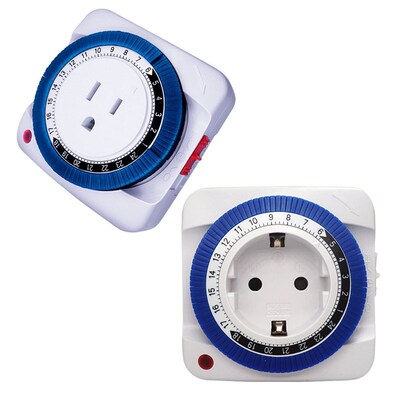 极速125V EU/US 24 Hour Timer Socket Mechanical Program Timer
