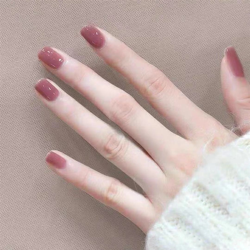 指甲油免烤新款夏天持久不掉色雾紫色无毒快干网红显白套装美甲油