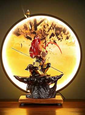 新齐天大圣斗战胜佛孙悟空陶瓷摆件客厅办公室装饰艺术品招财工艺