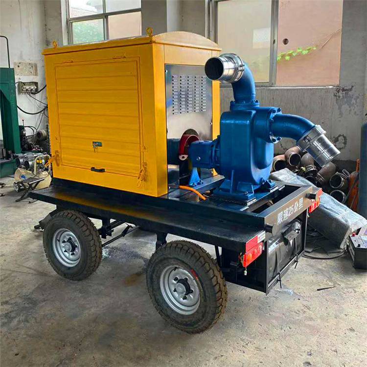 自吸柴油移动泵车 12寸柴油移动泵车 柴油移动泵车视频