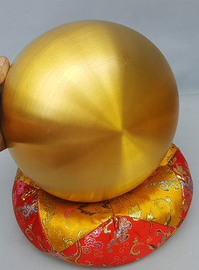 纯铜金钵摆件 铜磬佛家钵盂法器修行静心钵音疗钵佛音碗 铜金钵