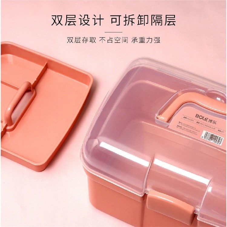 美甲工具箱大容量可放光疗机指甲油胶手提式多层收纳盒美甲师专用