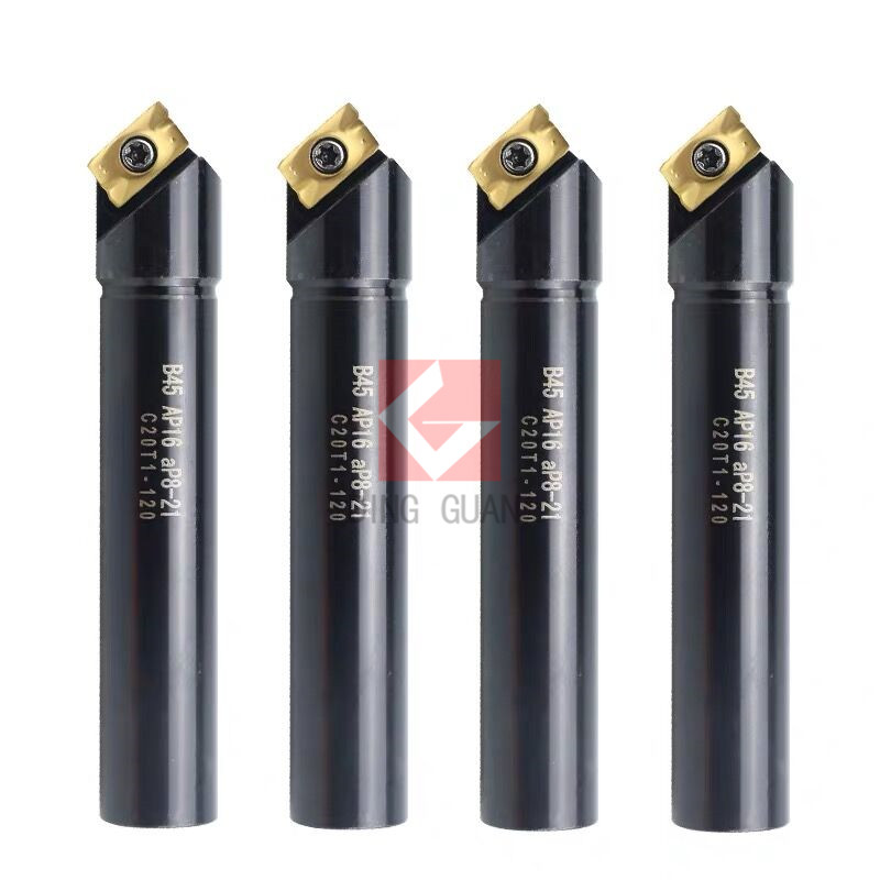 B45度数控倒角刀杆 加工中心舍弃式倒角刀 装配APMT1135 APMT1604