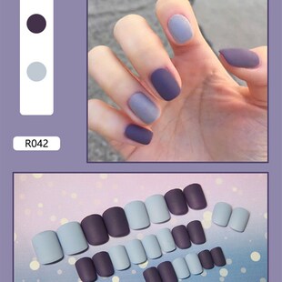 极速Fake Art Nails Press Nail Tips with Set Designs False