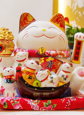 极速招财猫会办公室招手所号摇手大开业摆件收银台店铺自动装饰品