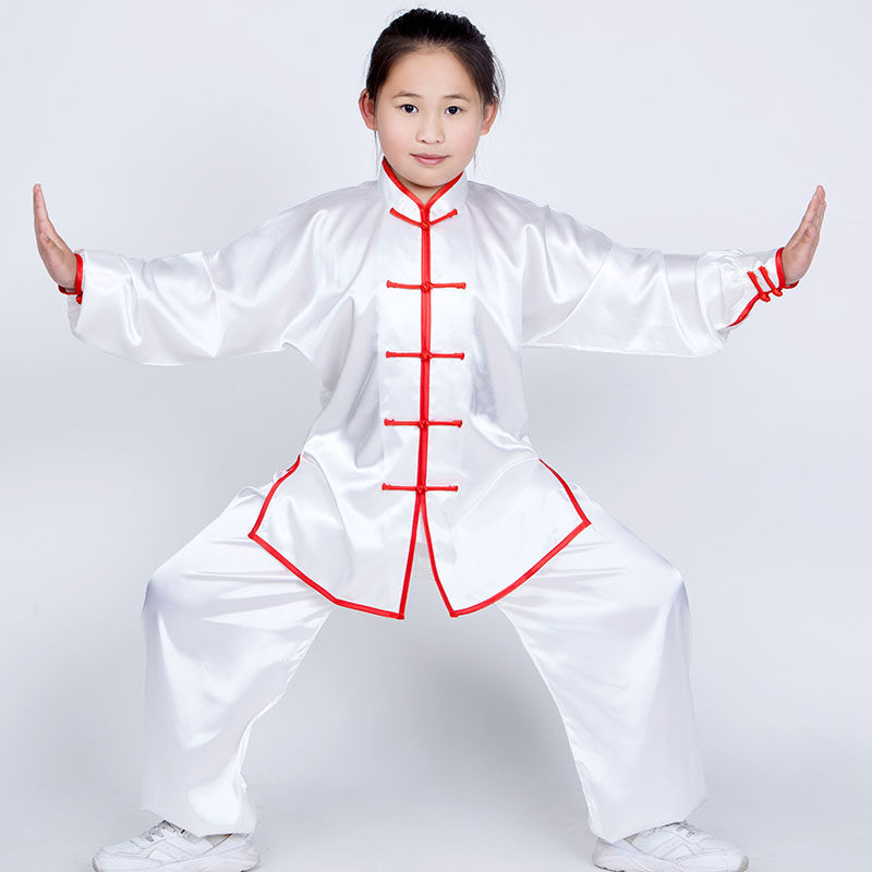 新品新款少儿武术表演服春夏儿童太极服男女学生成人练功服演出训