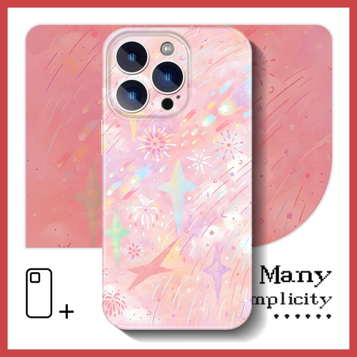 ins唯美绚烂烟花荣耀400手机壳菲林适用苹果16真我11OPPfindx8畅享OPPOReno14一加13小米civi5华为nova14三星