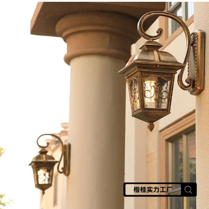 欧式户外防水庭院壁灯