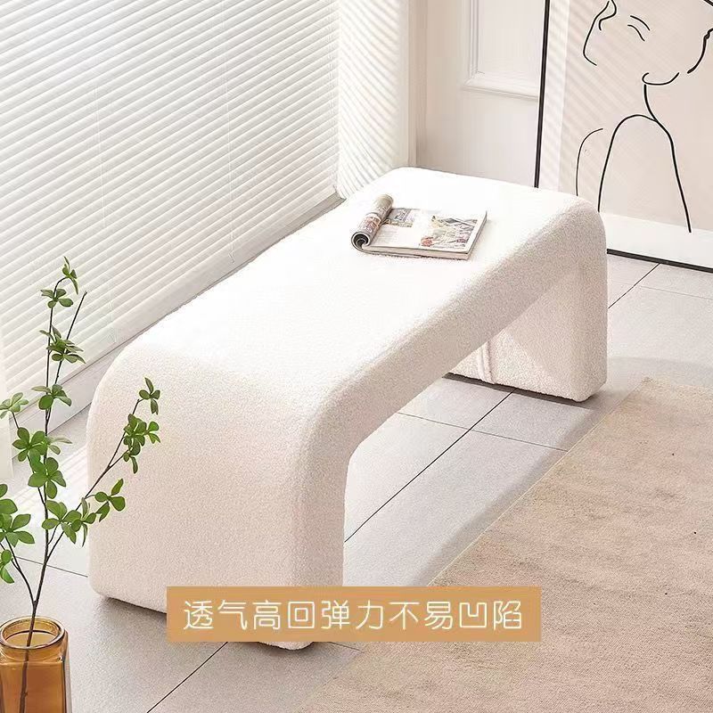 换鞋凳家用门口入户玄关穿鞋凳卧室沙发床尾凳试衣间软包长条凳子