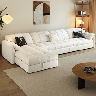 贵妃沙发床两用可折叠可收纳布艺沙发客厅2024新款多功能带贵妃榻