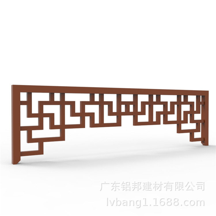 陕西延安锦绣华府格栅花格 仿古建筑走廊屋檐装饰仿古中式铝挂落