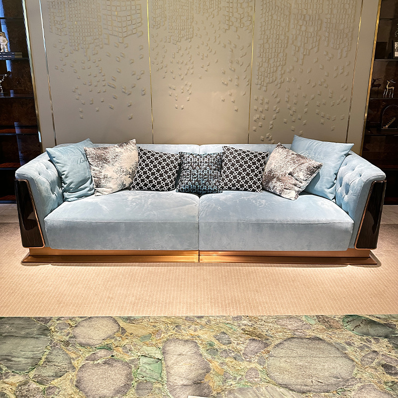 意式轻奢沙发后现代简约别墅豪宅客厅宾利大户型家具组合